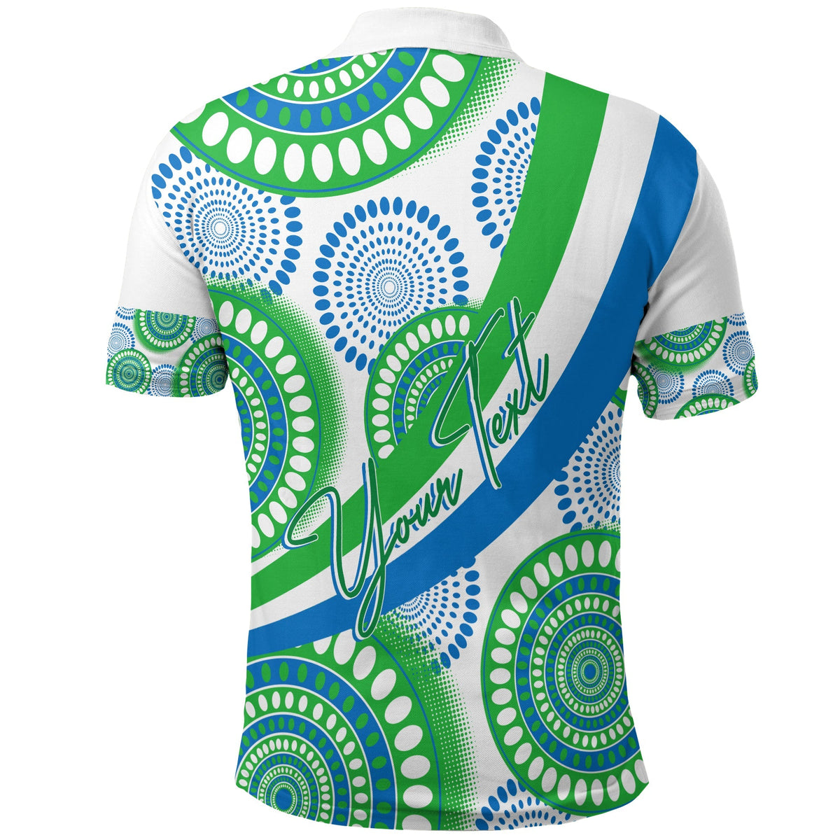 Sierra Leone Custom Polo Shirt Ankara Style - Wonder Print Shop