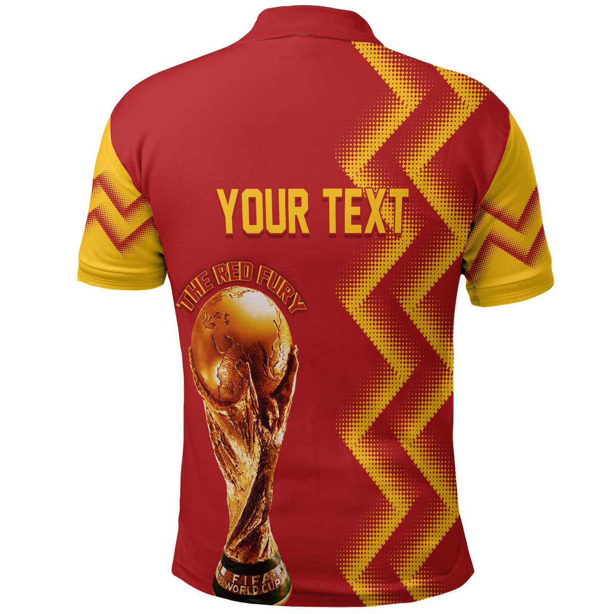 Custom Spain Polo Shirt Football 2022 The Red Fury - Wonder Print Shop