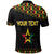 Ghana Black Star Simple Kente Pattern Polo Shirt LT7