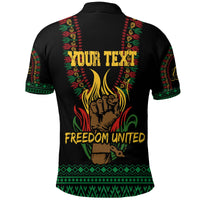 Juneteenth Dashiki Custom Polo Shirt Freedom United Pan African Flag - Wonder Print Shop