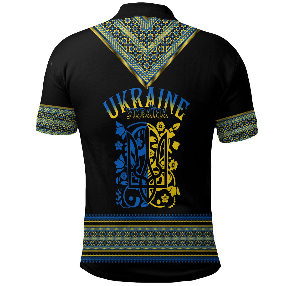 Ukraine Folk Patterns Polo Shirt Unity Day - Wonder Print Shop