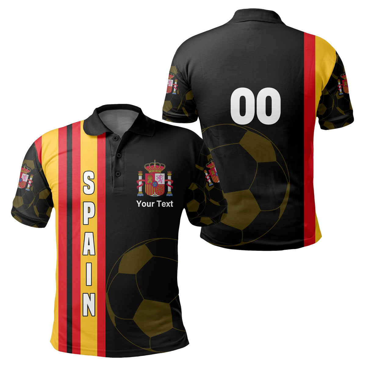 Custom Spain Polo Shirt Football 2021 Simple Style LT16 - Wonder Print Shop