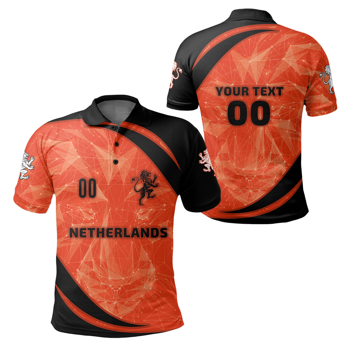 Custom The Netherlands Polo Shirt Football 2021 Sport Style LT16 - Wonder Print Shop