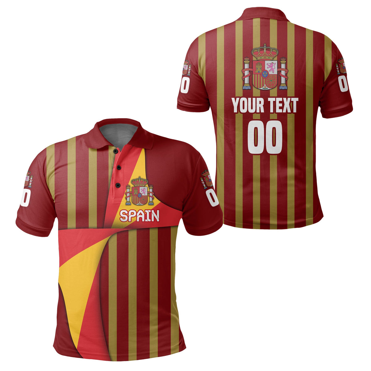 Custom Spain Polo Shirt Football 2021 Special Style LT16 - Wonder Print Shop