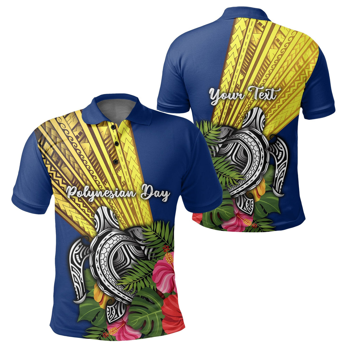 Custom Polynesian Day Polo Shirt Sun Style LT16 - Wonder Print Shop