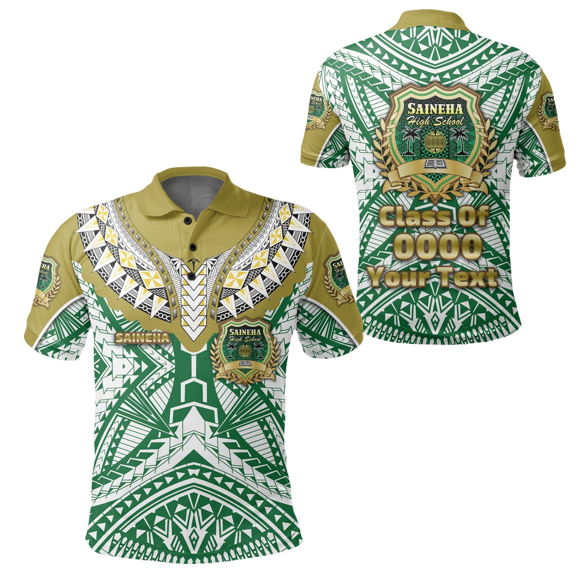 Custom Saineha Tonga Polo Shirt Polynesian Sport Style Special Class of LT16 - Wonder Print Shop
