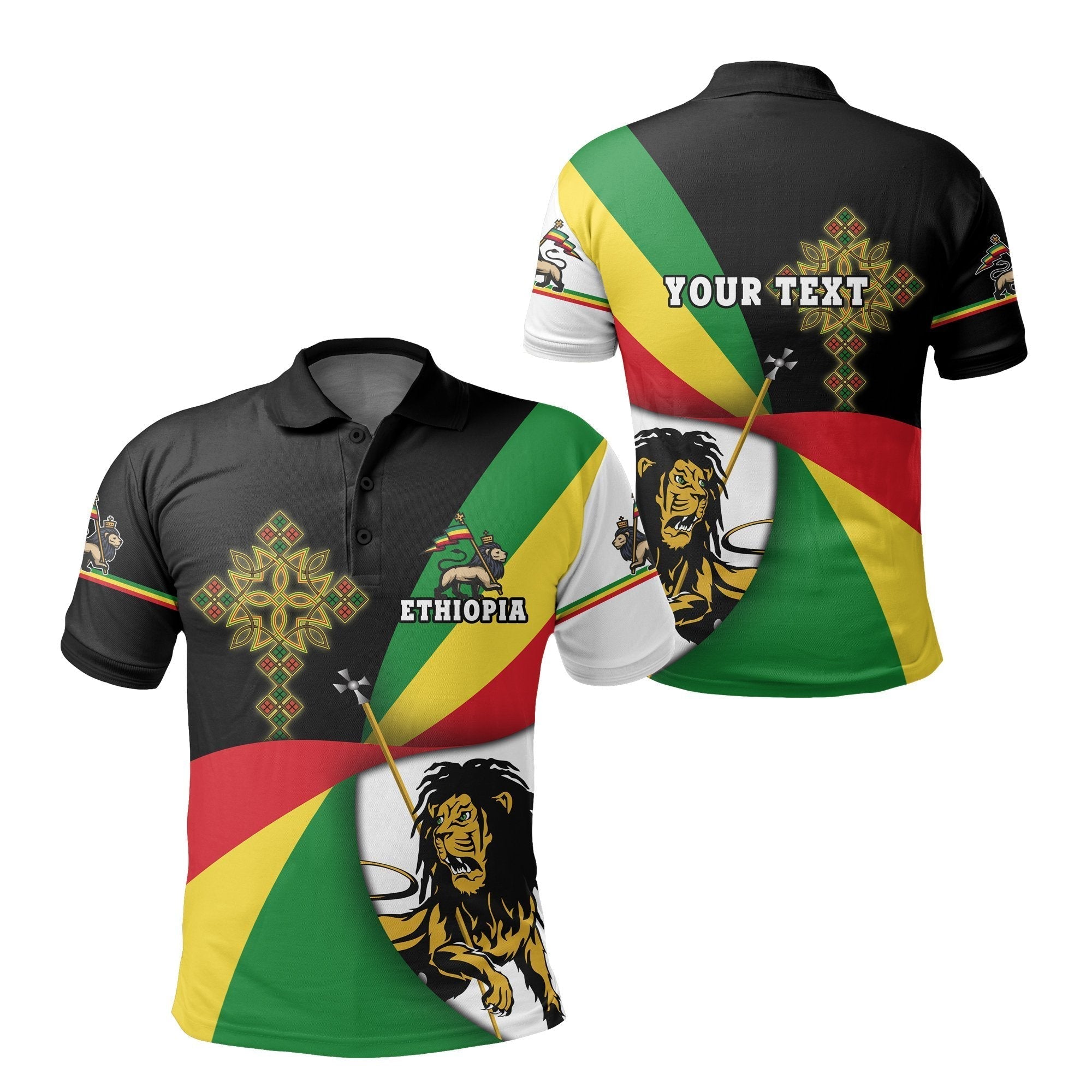 custom-personalised-ethiopia-polo-shirt-stylized-flags-ver2