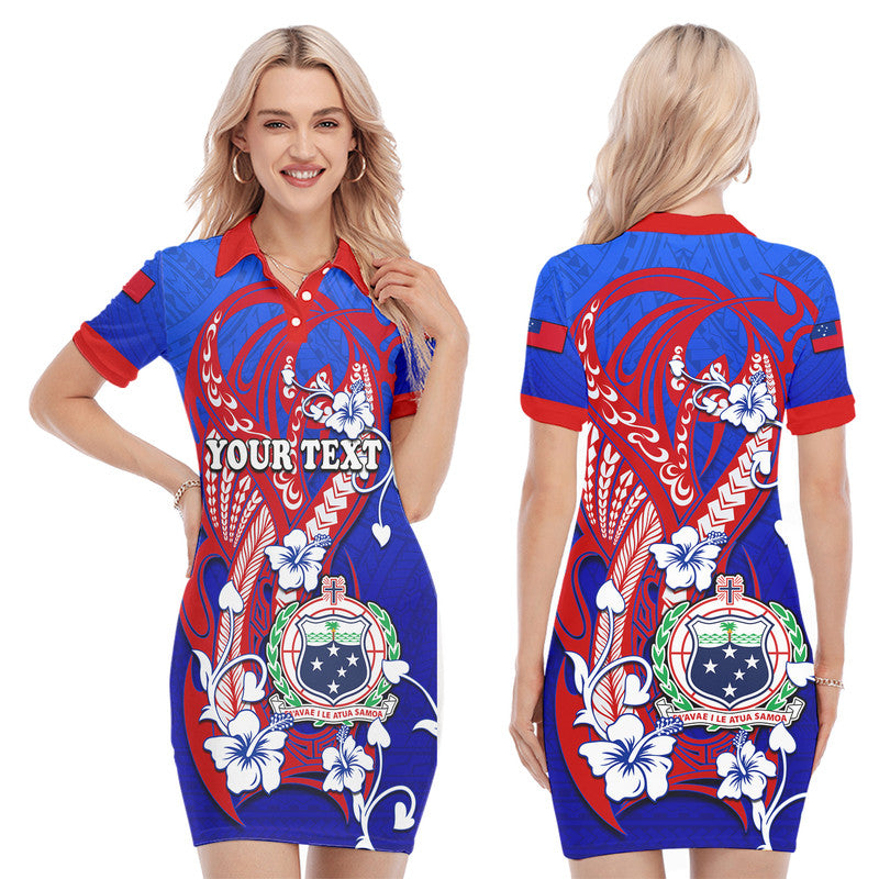 custom-personalised-special-samoa-fast-party-polo-dress-tribal-samoan-hibiscus-design
