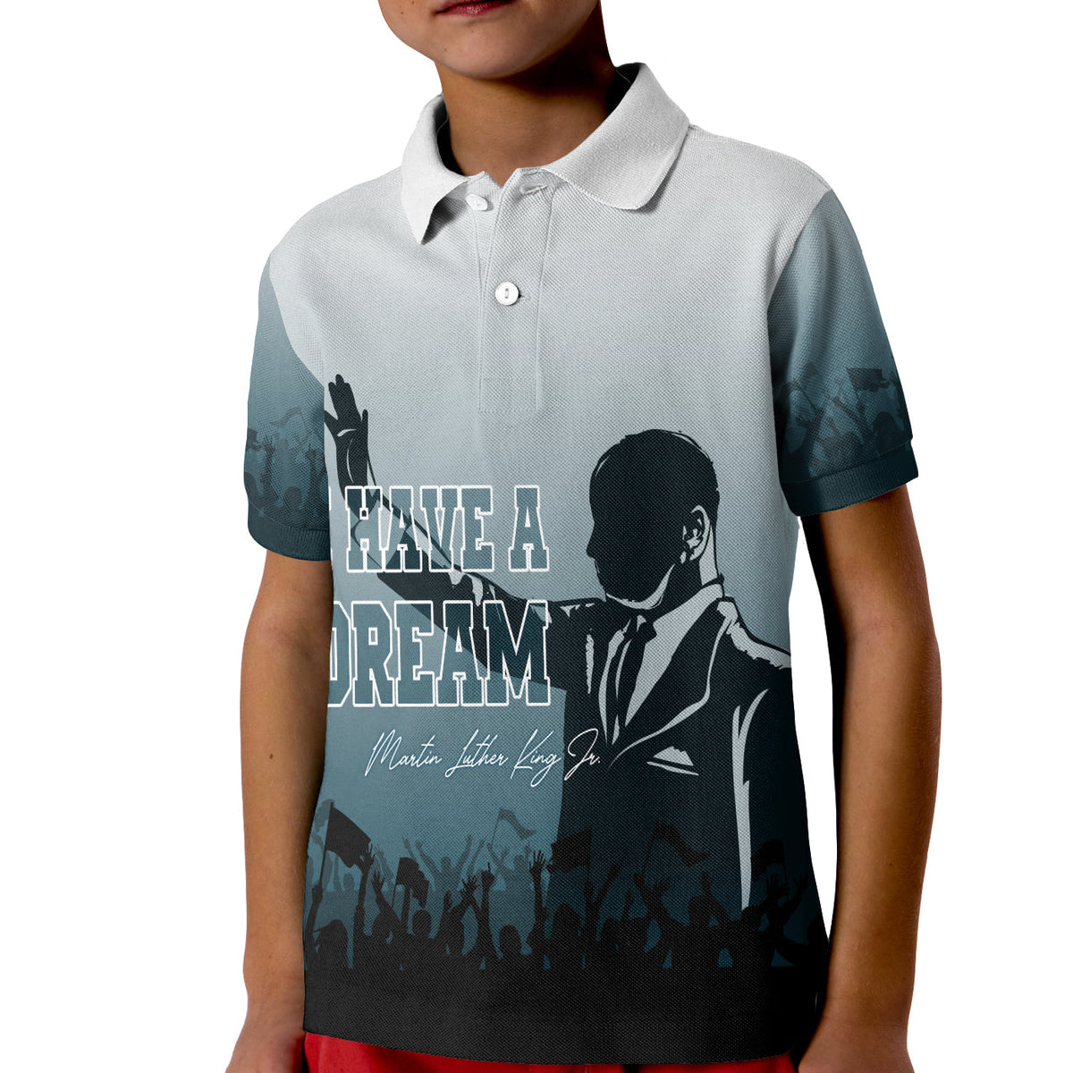 MLK Day Polo Shirt KID I Have A Dream - Wonder Print Shop