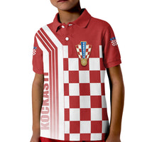 Custom Croatia Polo Shirt Football 2022 KID Kockasti - Wonder Print Shop