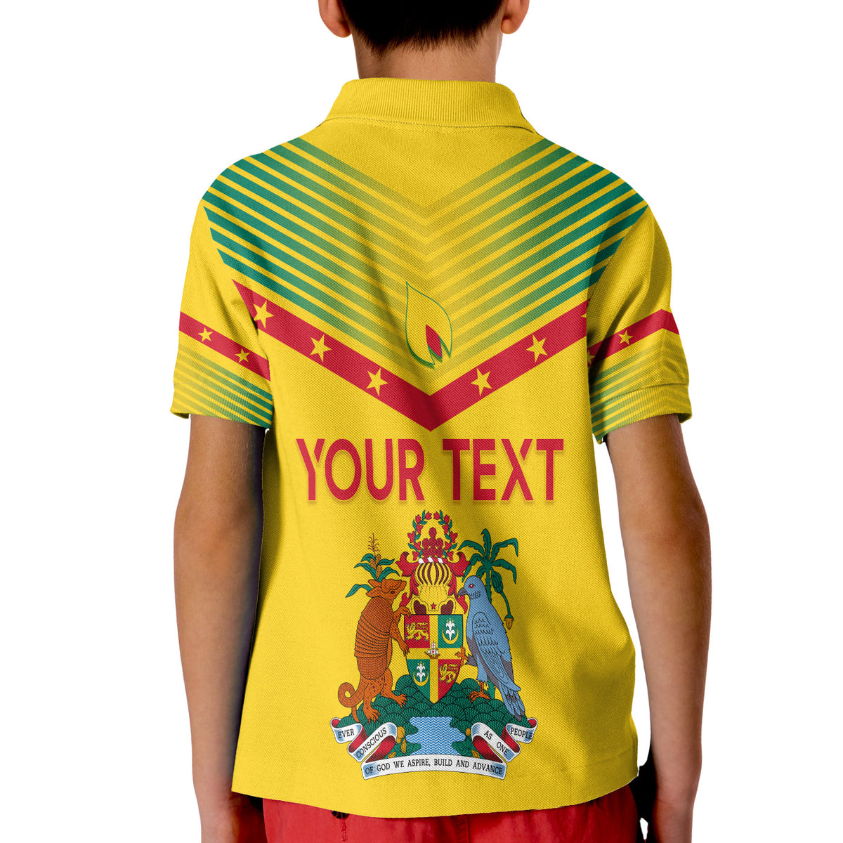Grenada Polo Shirt Independence Day KID Geometric Style Ver 02 - Wonder Print Shop