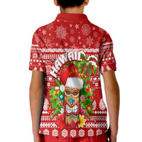 Christmas Hawaii Polo Shirt KID Mele Kalikimaka Tiki - Wonder Print Shop