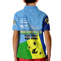 Malampa Fiji Day Polo Shirt Mix Tapa Style - Wonder Print Shop