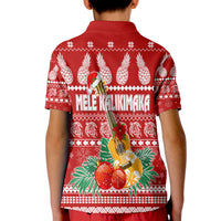 Christmas Hawaii Polo Shirt KID Mele Kalikimaka Ukulele - Wonder Print Shop