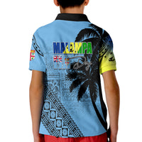 Malampa Fiji Day Polo Shirt KID Flags Mix Style - Wonder Print Shop