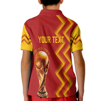 Custom Spain Polo Shirt Football 2022 KID The Red Fury - Wonder Print Shop