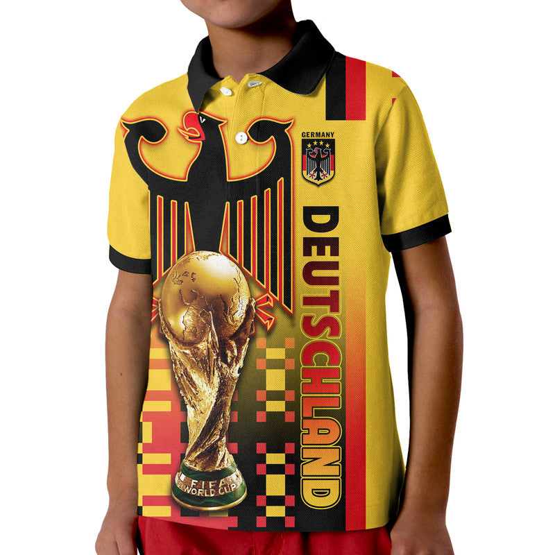 Custom Germany Deutschland Champion Qatar 2022 Polo Shirt - Wonder Print Shop