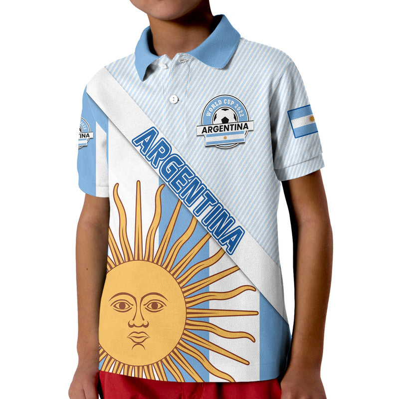Custom Argentina Sol de Mayo Football Polo Shirt - Wonder Print Shop