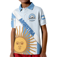 Custom Argentina Sol de Mayo Football Polo Shirt - Wonder Print Shop