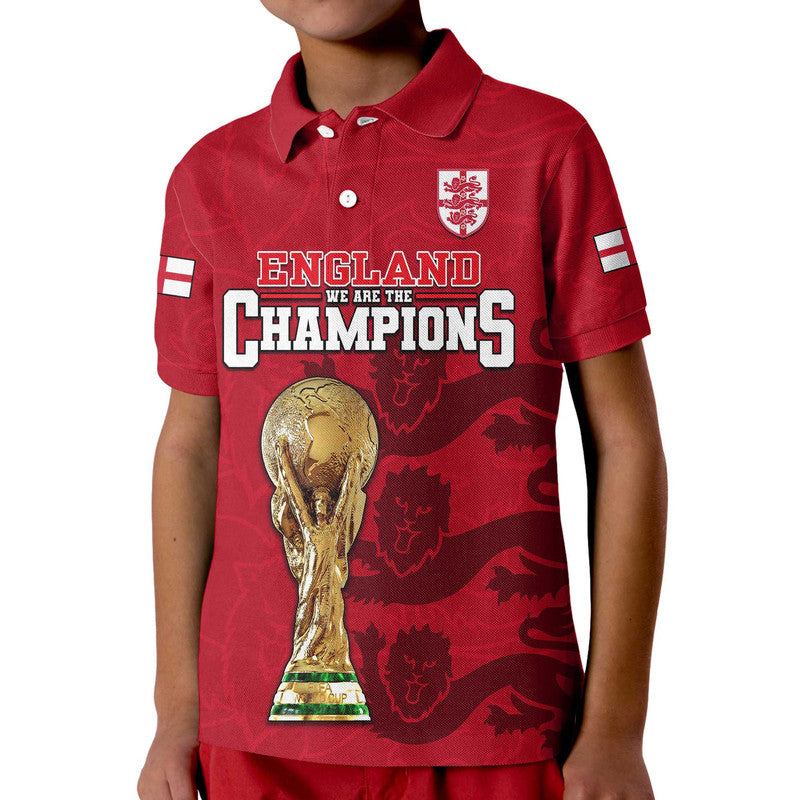 England Football Qatar 2022 Polo Shirt We Are The Champions - Wonder Print Shop