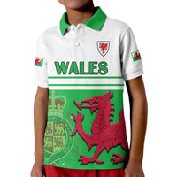 Wales Football Qatar 2022 Polo Shirt Cymru Coat of Arms - Wonder Print Shop