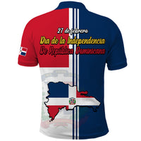 Dominican Republic Polo Shirt Dia de la Independencia Coat Of Arms And Flag Map - Wonder Print Shop