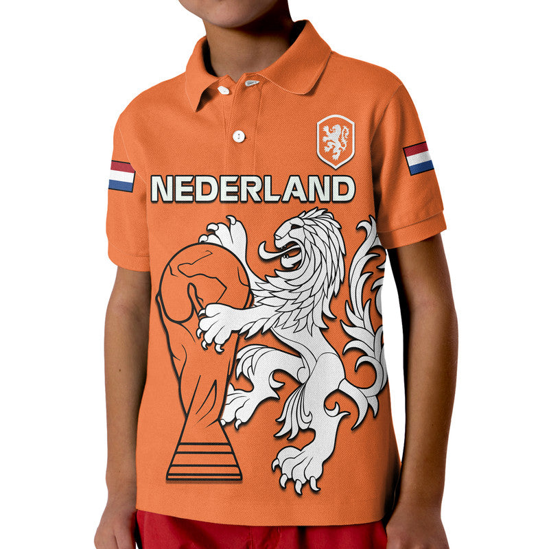 Custom Netherlands Polo Shirt Football 2022 - Wonder Print Shop