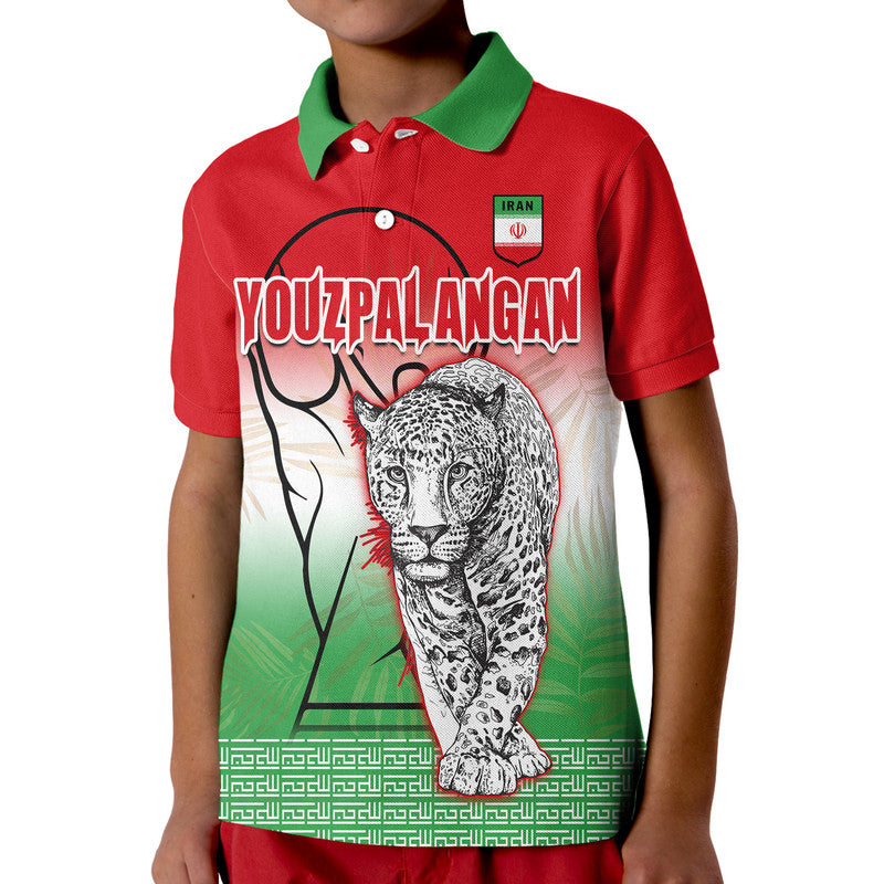 Custom Iran Football Polo Shirt Youzpalangan Flag Style - Wonder Print Shop