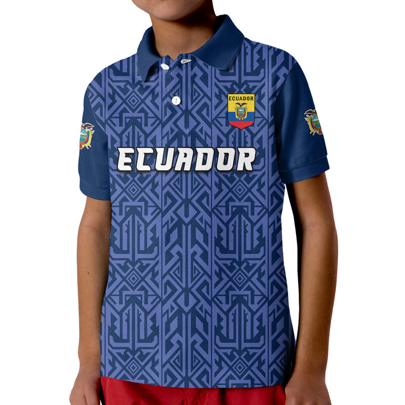 Custom Ecuador Football Polo Shirt La Tri 2022 - Wonder Print Shop