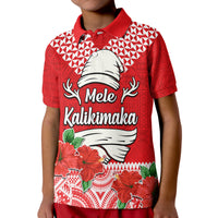 Hawaii Hibiscus Flower Mele Kalikimaka Polo Shirt - Wonder Print Shop