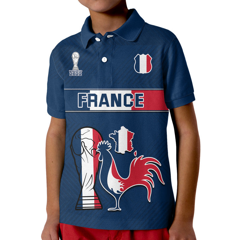 Custom France Rooster Les Bleus Football Polo Shirt - Wonder Print Shop