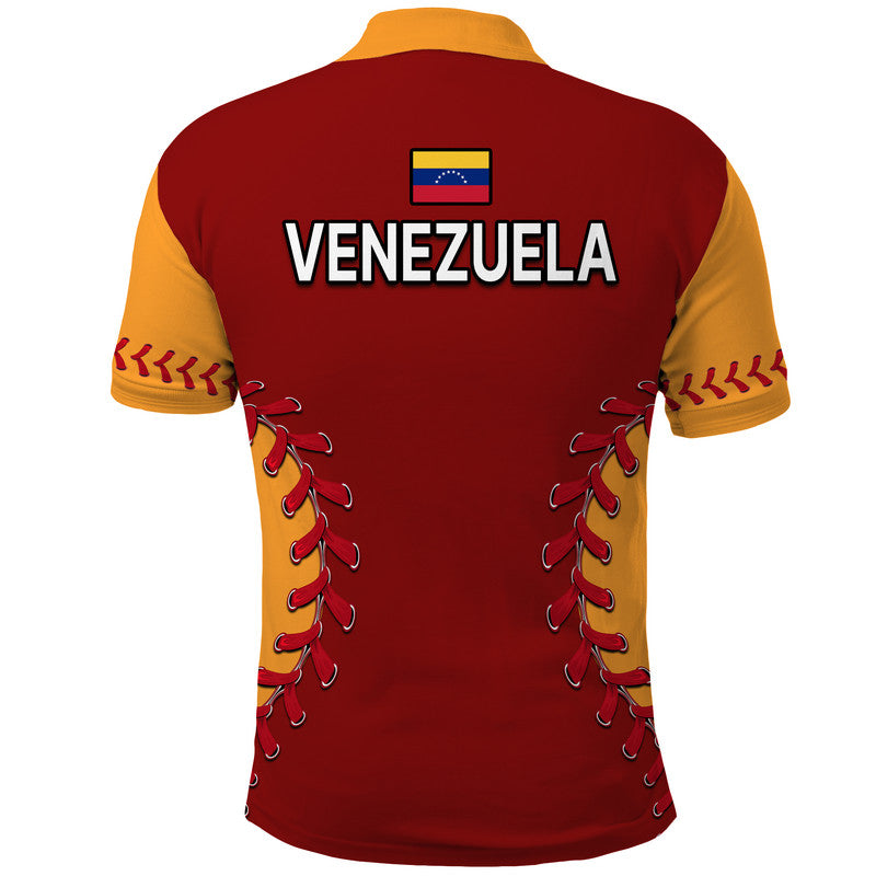 Venezuela Baseball Flag Map Polo Shirt - Wonder Print Shop