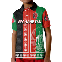 (Custom Text And Number) Afghanistan Mens Cricket Team Afghan Traditional Pattern Polo Shirt - Wonder Print Shop