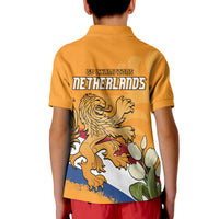 Netherlands Football Flag Mix Tulip Flower Polo Shirt - Wonder Print Shop