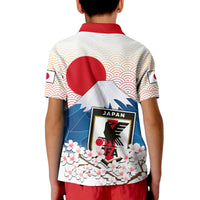 Japan Football Mount Fuji Sakura Sunset Polo Shirt - Wonder Print Shop