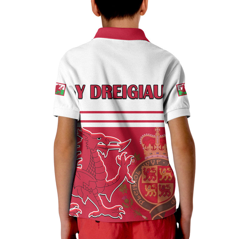 Wales Football Qatar 2022 Cymru Polo Shirt Coat Of Arms Red - Wonder Print Shop