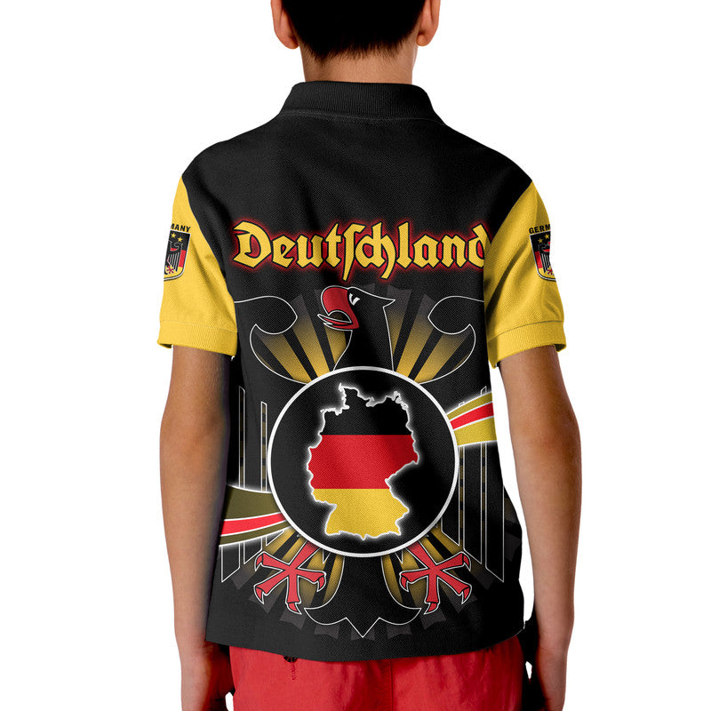Germany Football Black Eagle Jersey Deutschland Champion Polo Shirt - Wonder Print Shop