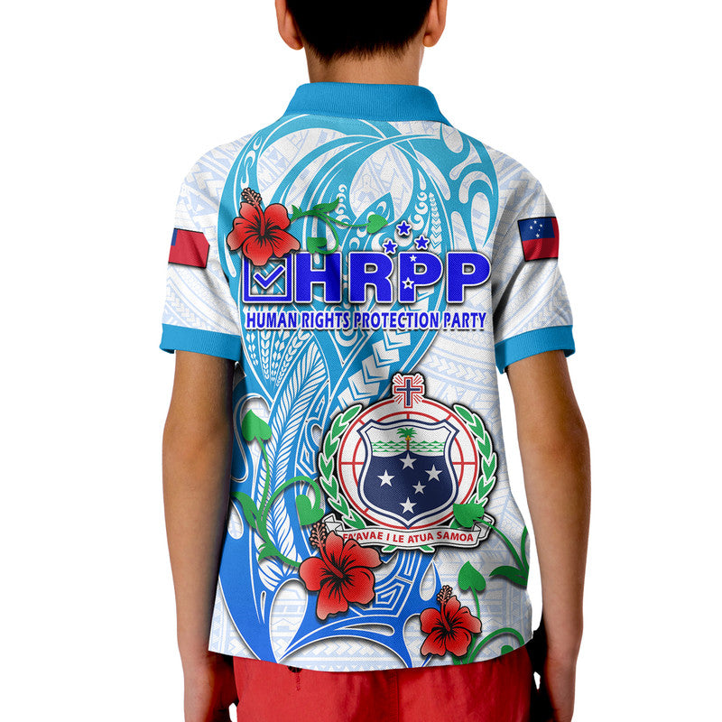 Special Samoa HRPP Party Polo Shirt Tribal Samoan Hibiscus Design - Wonder Print Shop