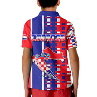 Croatia Football Flag Minimalist Style Polo Shirt - Wonder Print Shop