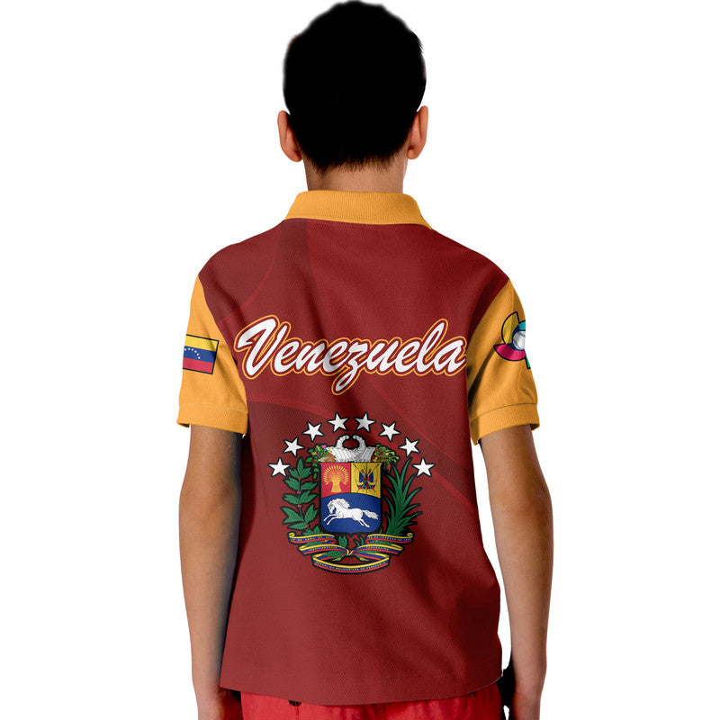 Venezuela Baseball Polo Shirt 2023 Venezuela Coat Of Arms - Wonder Print Shop