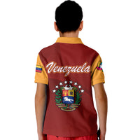 Venezuela Baseball Polo Shirt 2023 Venezuela Coat Of Arms - Wonder Print Shop