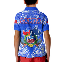 Toa Samoa Polynesian Rugby Polo Shirt Samoan Flag Blue Color - Wonder Print Shop