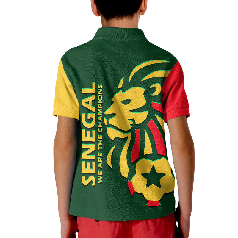 Senegal Football Lion of Teranga Polo Shirt - Wonder Print Shop