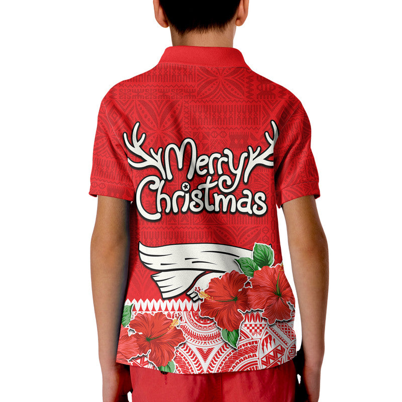 Hawaii Hibiscus Flower Mele Kalikimaka Polo Shirt - Wonder Print Shop