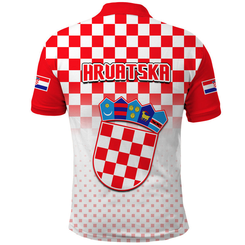 Croatia Hrvatska Football Vibe Polo Shirt - Wonder Print Shop