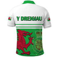 Wales Football Qatar 2022 Polo Shirt Cymru Coat of Arms - Wonder Print Shop