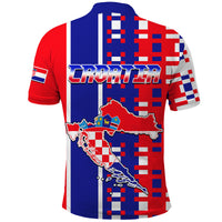 Croatia Football Flag Minimalist Style Polo Shirt - Wonder Print Shop