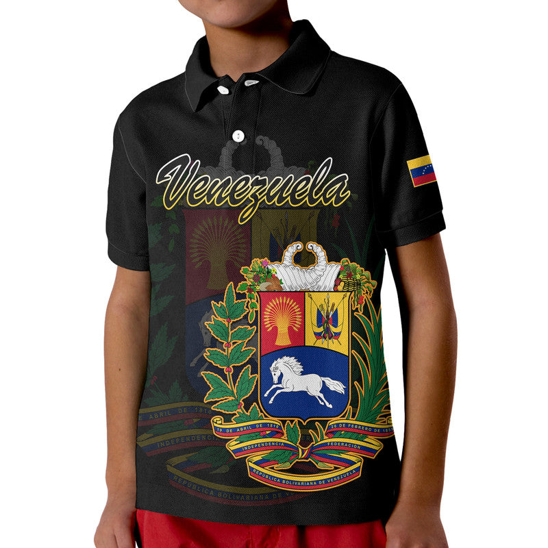 custom-personalised-venezuela-coat-of-arms-kid-polo-shirt