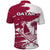 Qatar Football WC 2022 Polo Shirt The Maroon Flag Style - Wonder Print Shop