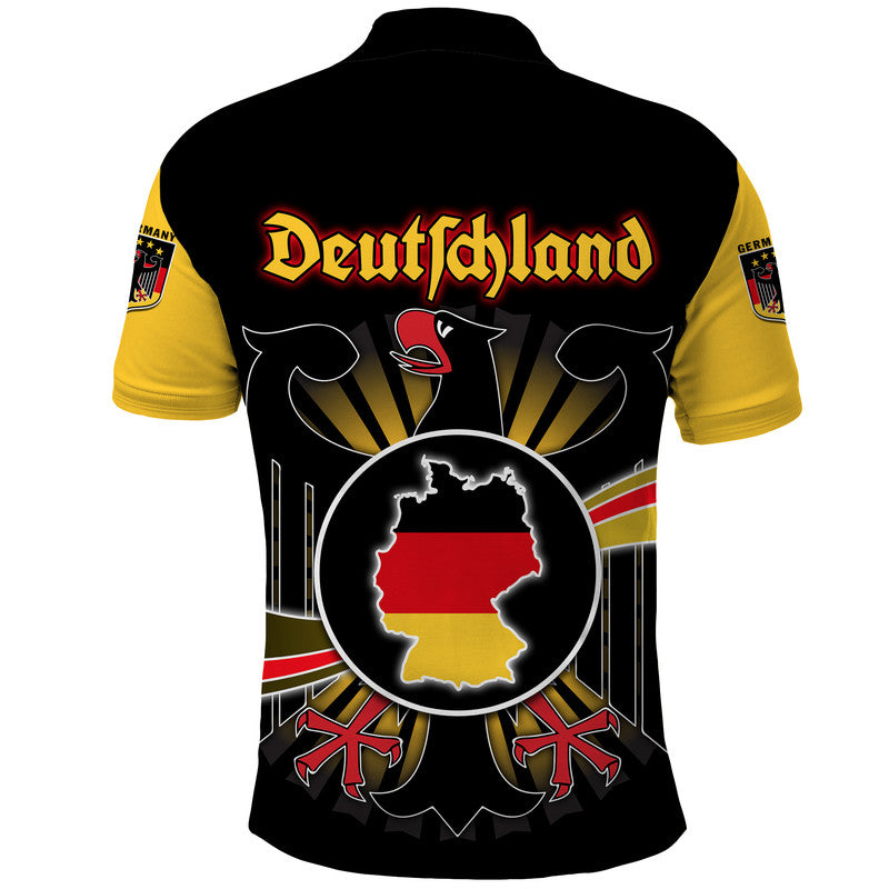 Germany Football Black Eagle Jersey Deutschland Champion Polo Shirt - Wonder Print Shop